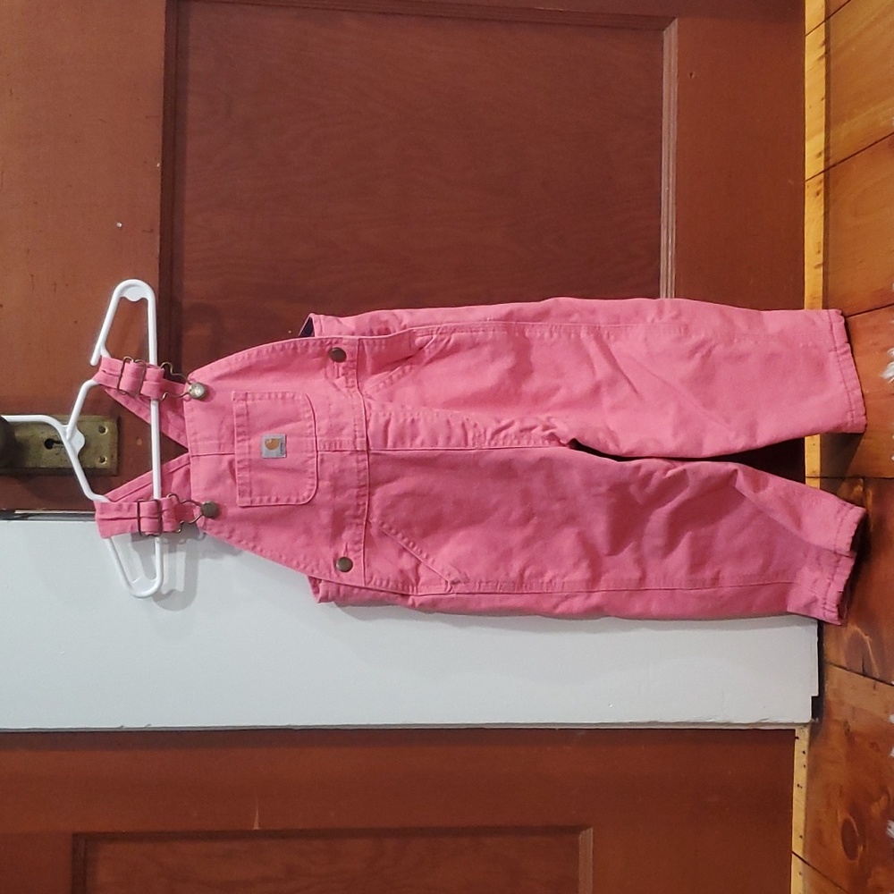 Carhart Girls' Loose Fit Flannel Lined Overall